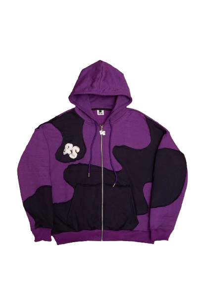 Grape Swirl Zip Up Hoodie
